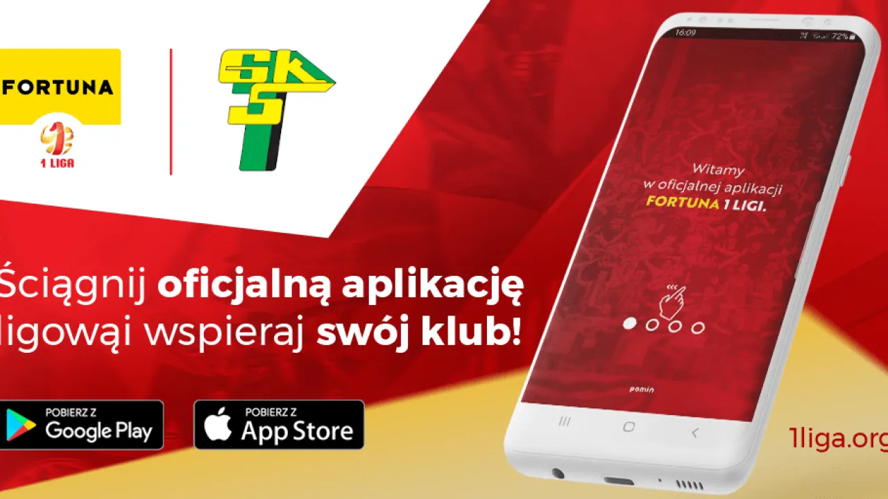 Górnik Łęczna w aplikacji Fortuna 1 Liga
