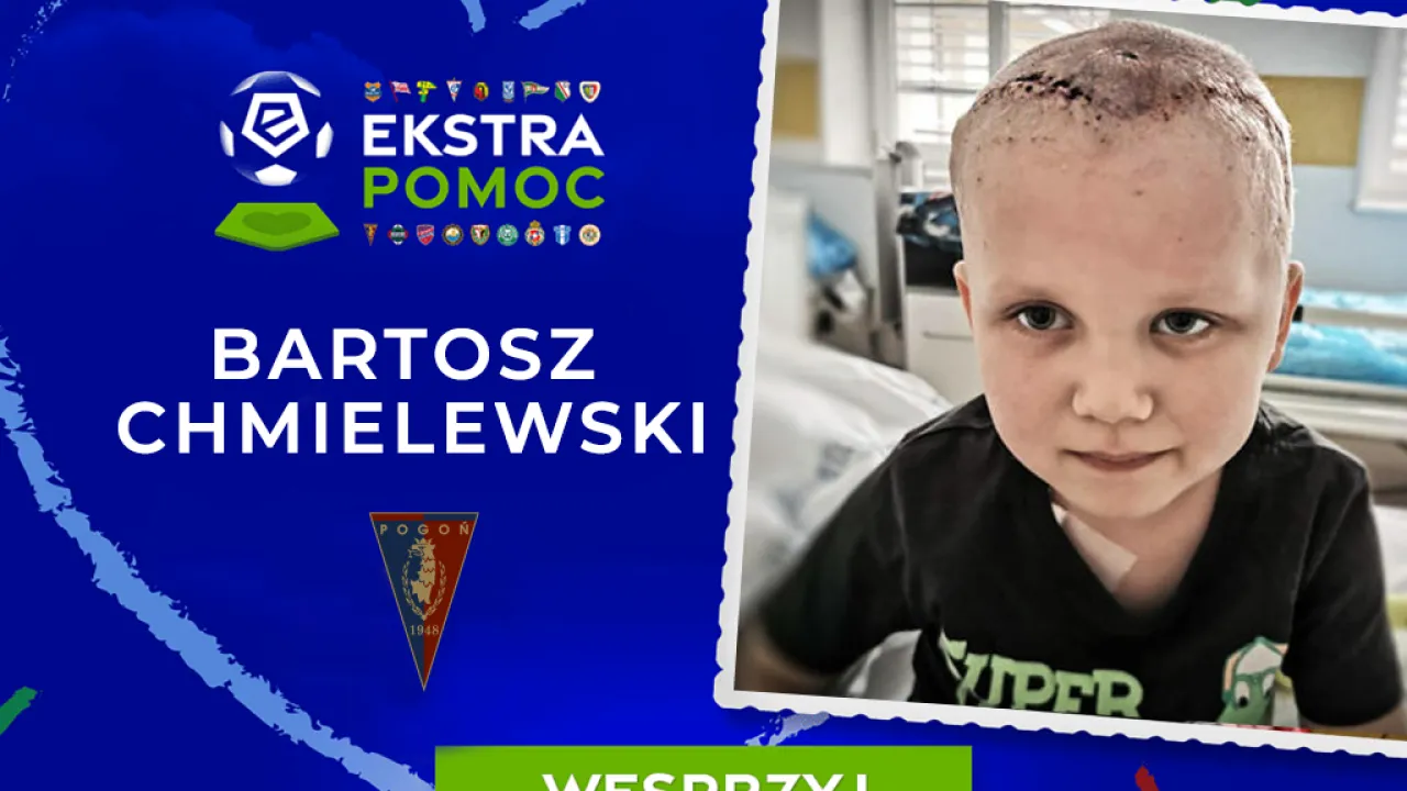 #EkstraPomoc: Kluby Ekstraklasy wspierają Bartka z Polic