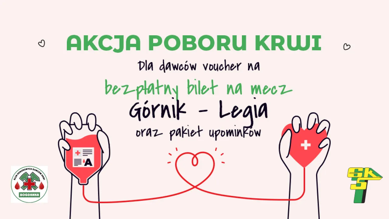 Oddaj krew, zgarnij bilet na mecz z Legią