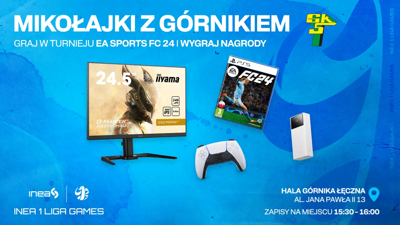 INEA, 1 Liga i Górnik zapraszają na esportowe Mikołajki w Łęcznej!