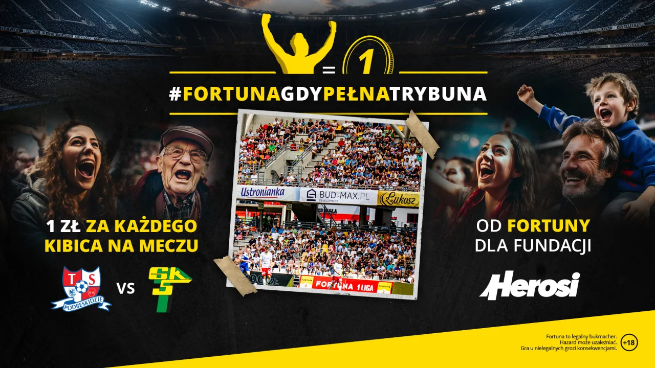 #FortunaGdyPełnaTrybuna. Przyjdź na stadion dla Herosów!