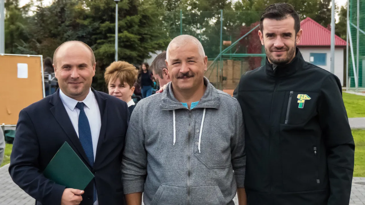 [FOTO] Górnicy na otwarciu boisk przy ZSG