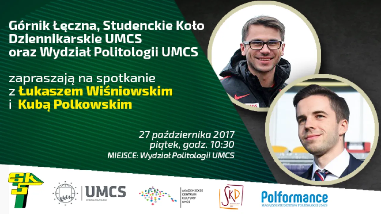 Spotkanie z Łukaszem Wiśniowskim i Kubą Polkowskim