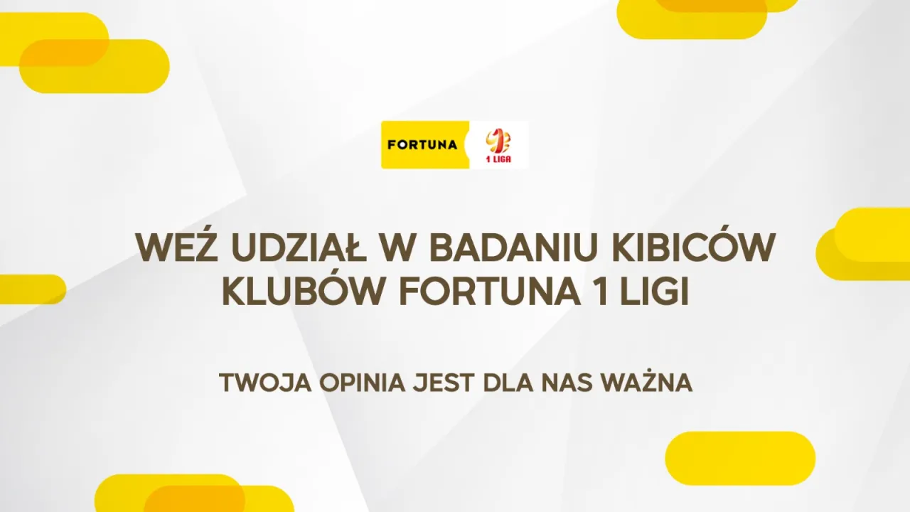 Fortuna 1 liga przeprowadzi badanie opinii kibiców
