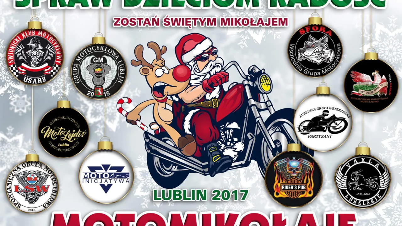MotoMikołaje na meczu Górnik – Odra