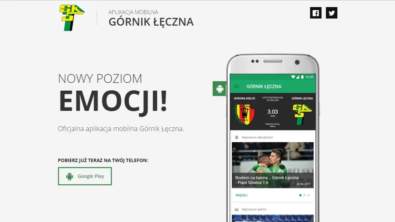 Rusza oficjalna aplikacja mobilna Górnika Łęczna!