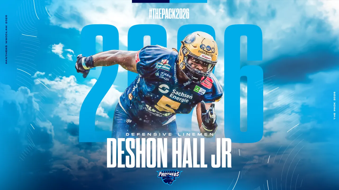 Transferowy hit! Gwiazda GFL Deshon Hall Jr. dołącza do Panthers Wrocław!