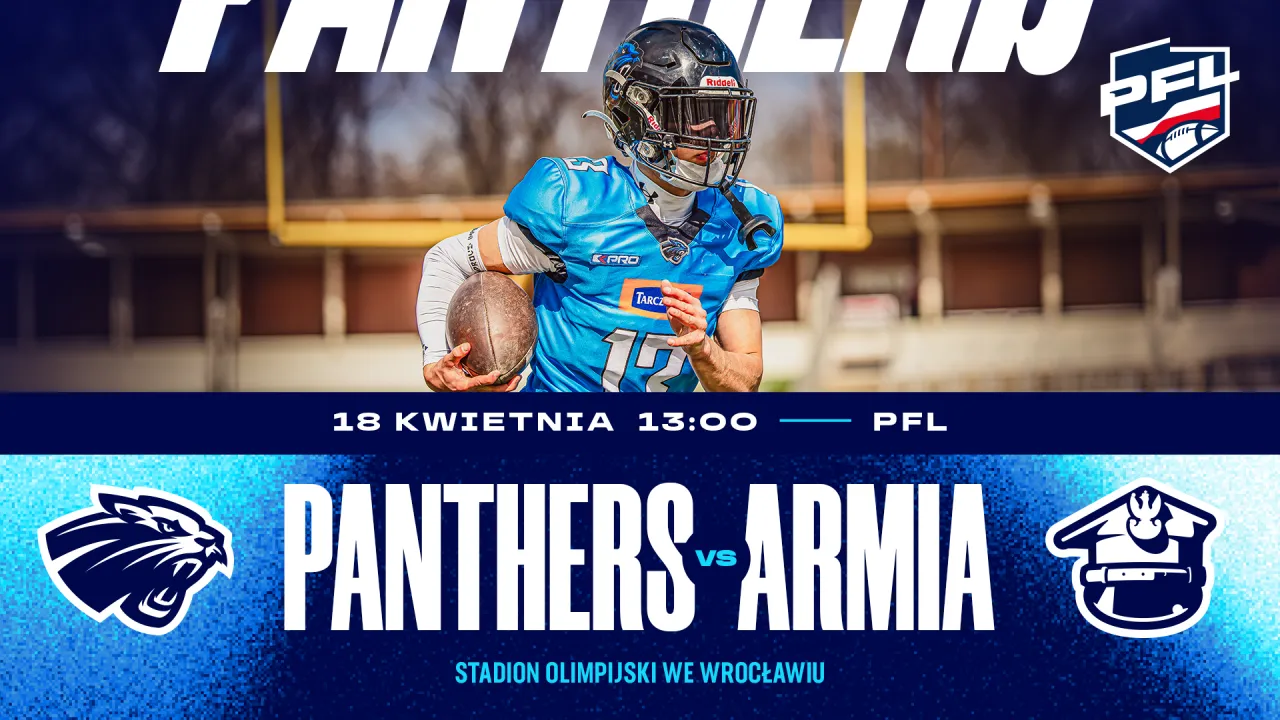 Panthers Wrocław ponownie na boisku. Armia na Stadionie Olimpijskim.