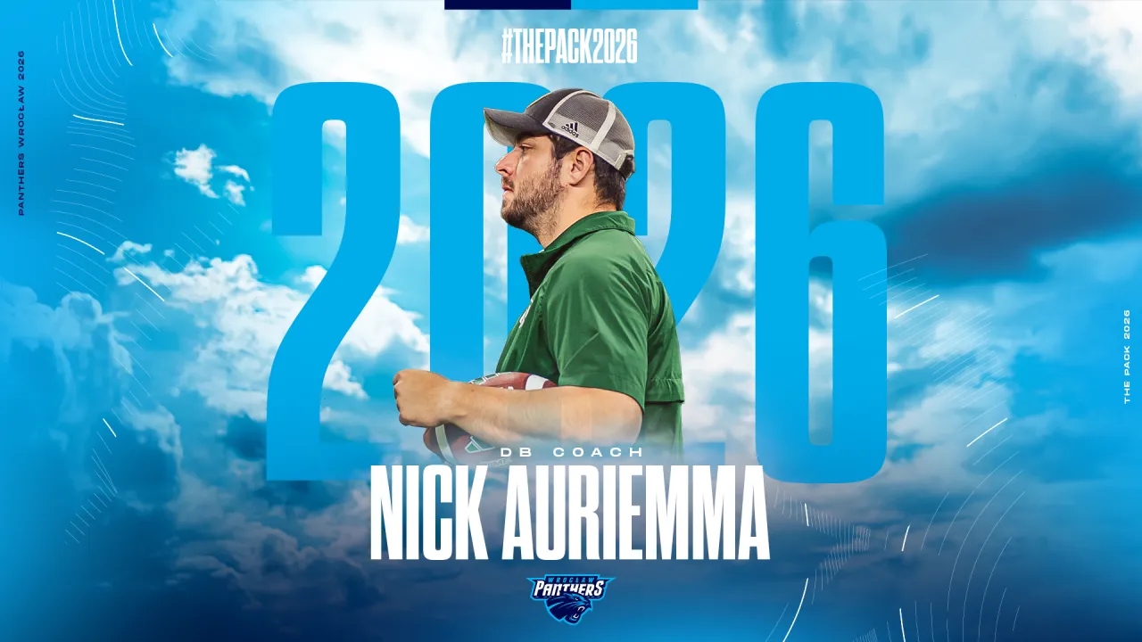 Nicolas Auriemma nowym trenerem defensive back w Panthers Wrocław.