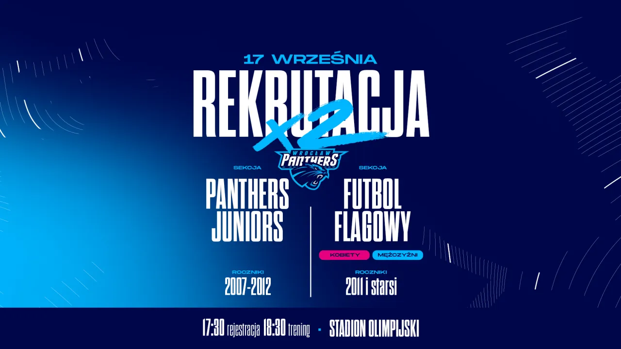 Panthers Wrocław rekrutują! Stań się częścią Panthers!