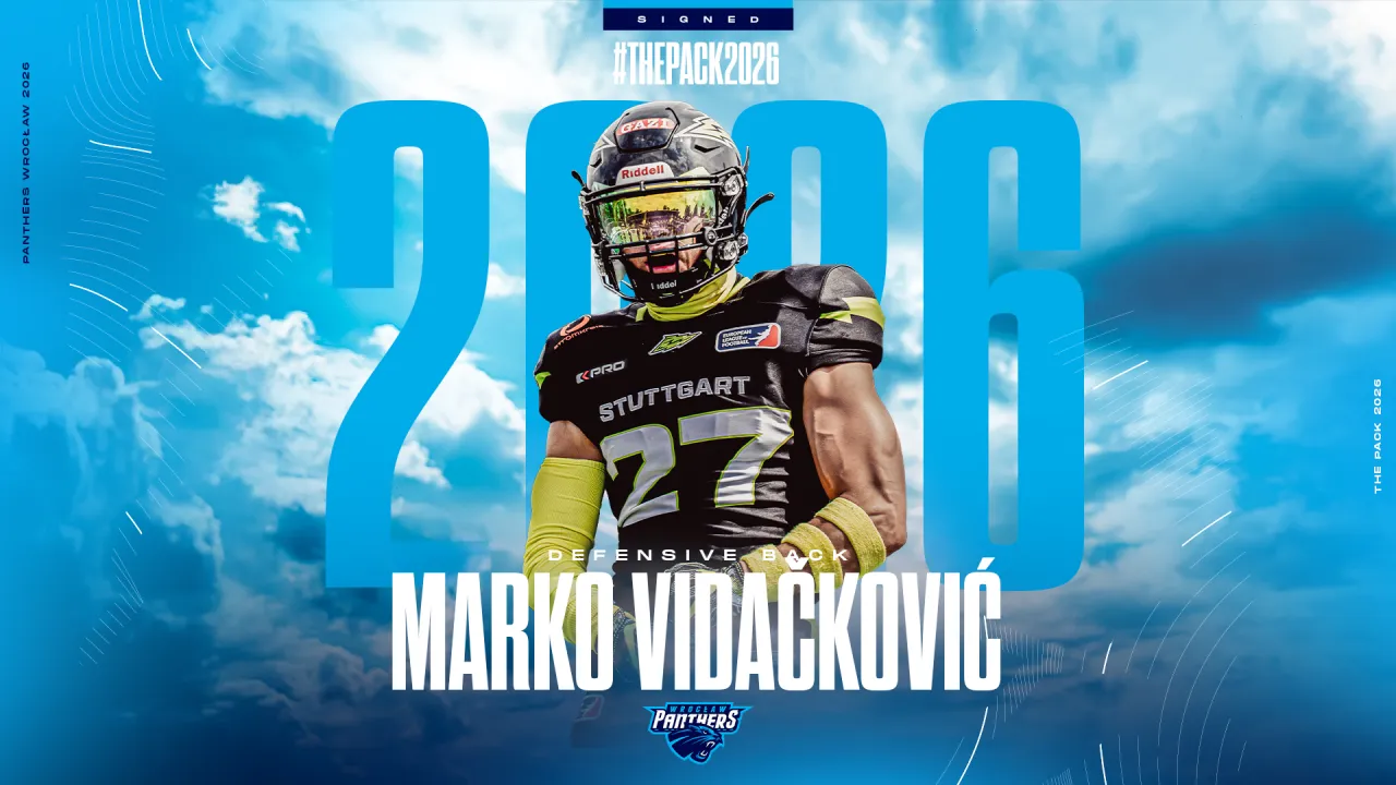 Marko Vidačković kolejnym wzmocnieniem Panthers Wrocław na sezon 2026!