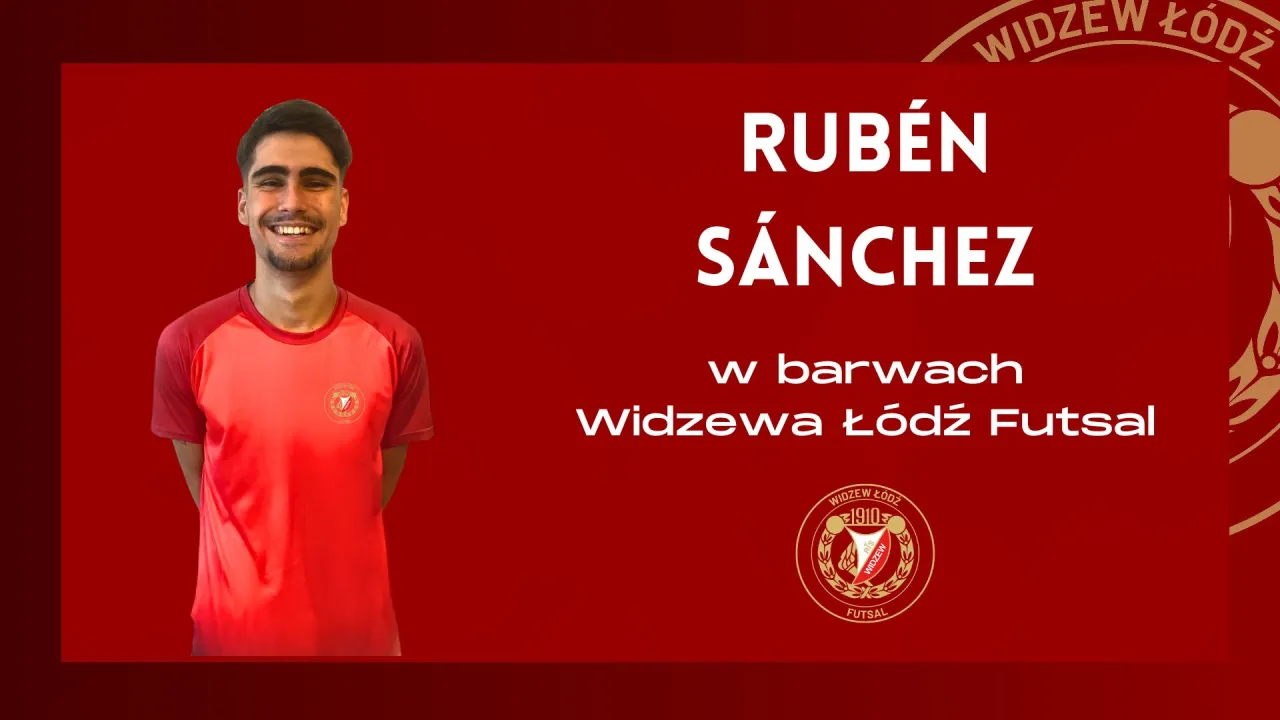 Rubén Sánchez w barwach Widzewa Łódź Futsal!