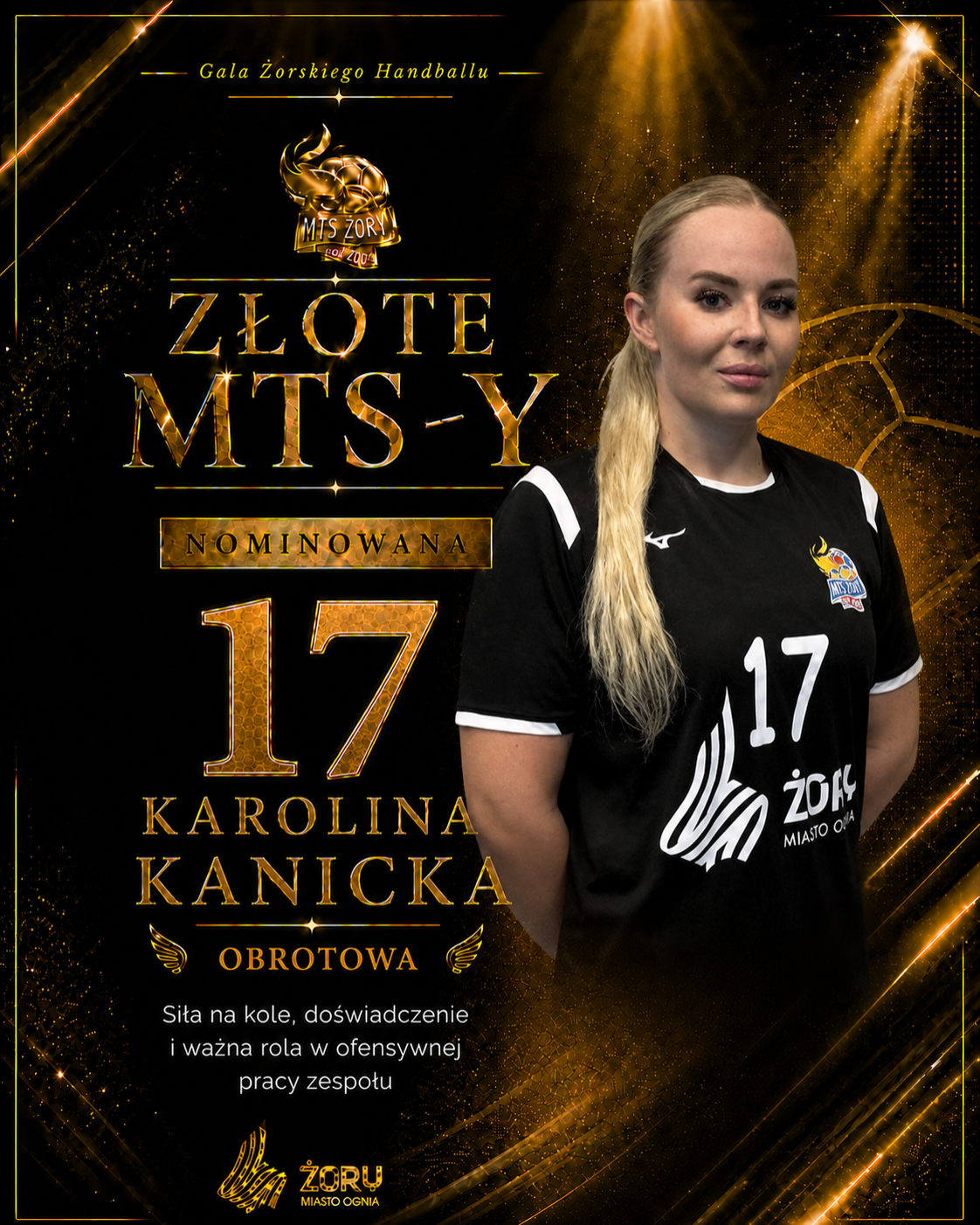 Karolina Kanicka - nominowana zawodniczka MTS Żory