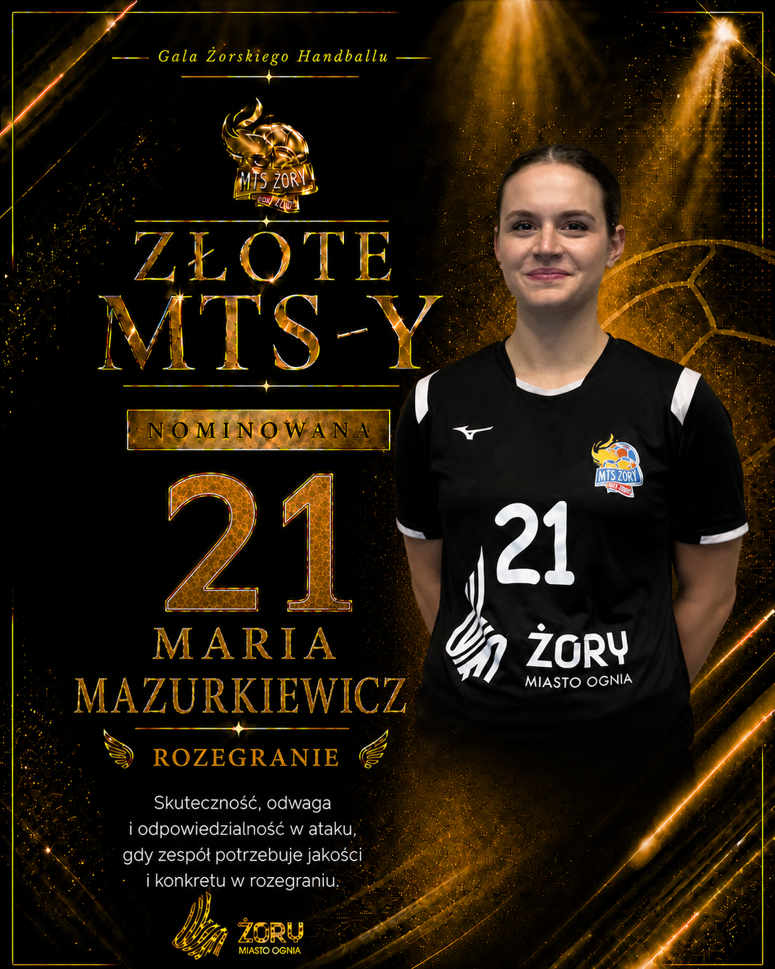 Maria Mazurkiewicz - nominowana zawodniczka MTS Żory
