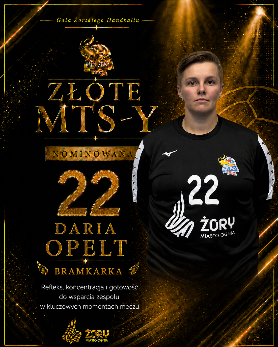Daria Opelt - nominowana zawodniczka MTS Żory
