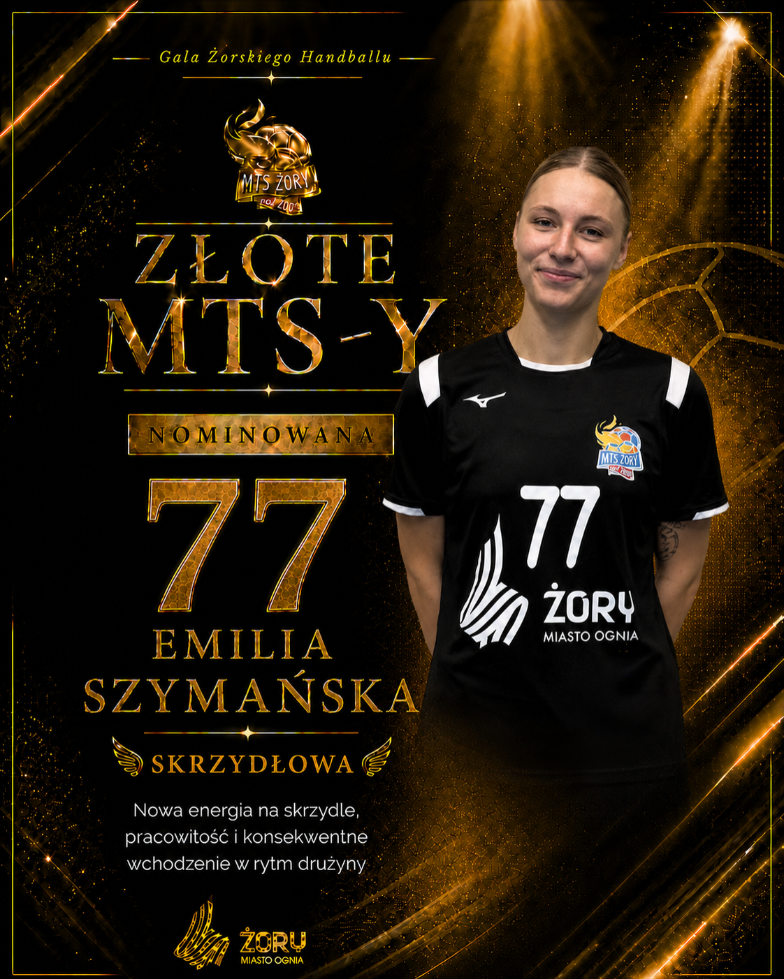 Emilia Szymańska - nominowana zawodniczka MTS Żory